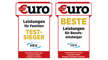 Euro Siegel Leistungen für Familien und beste Leistungen für Berufseinsteiger