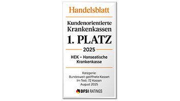 Handelsblatt Siegel für die HEK 2025
