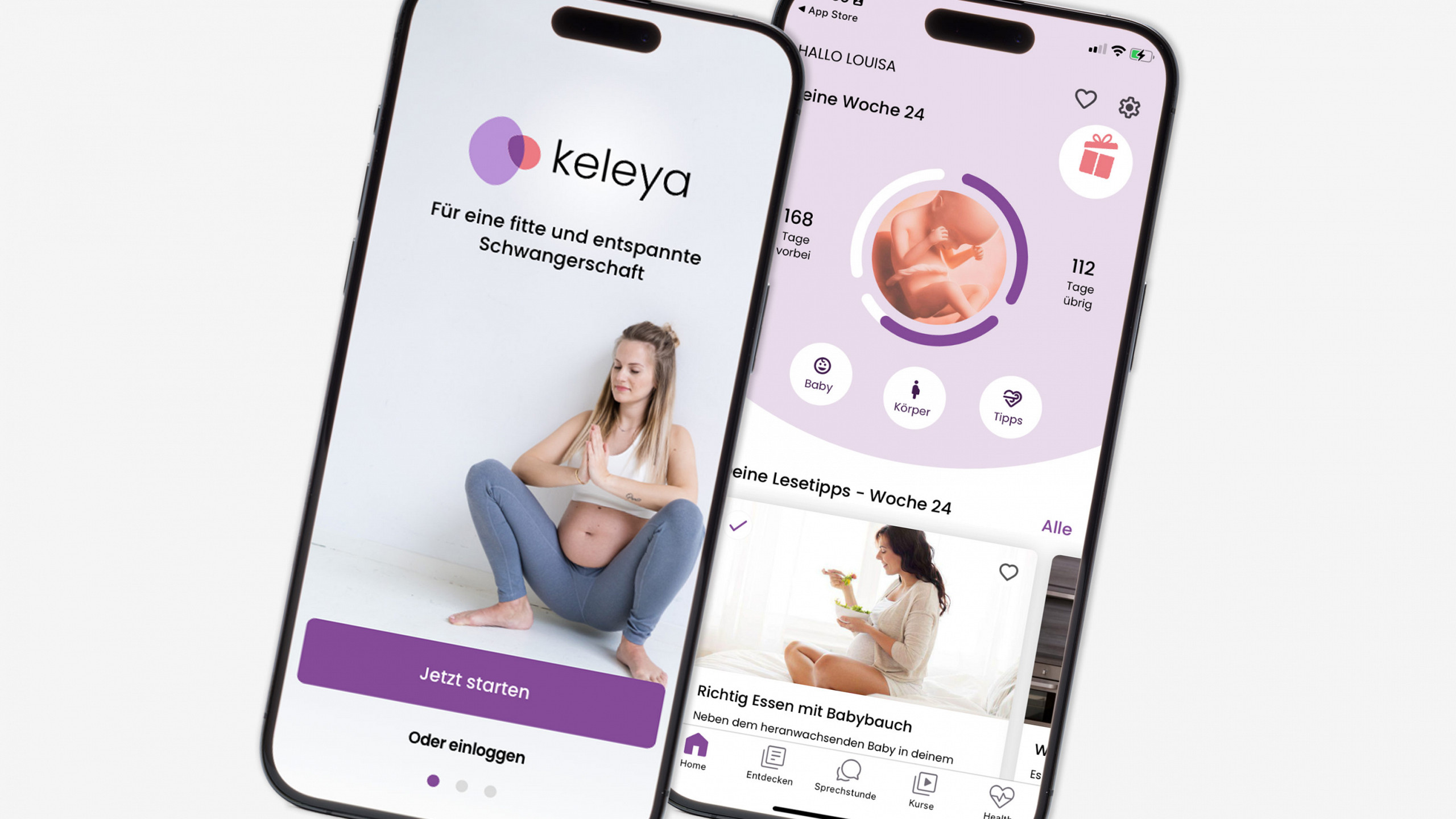 Keleya Schwangerschafts App bei der HEK Keleya Schwangerschafts App bei der HEK