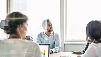 Geschäftsleute beim Business Meeting